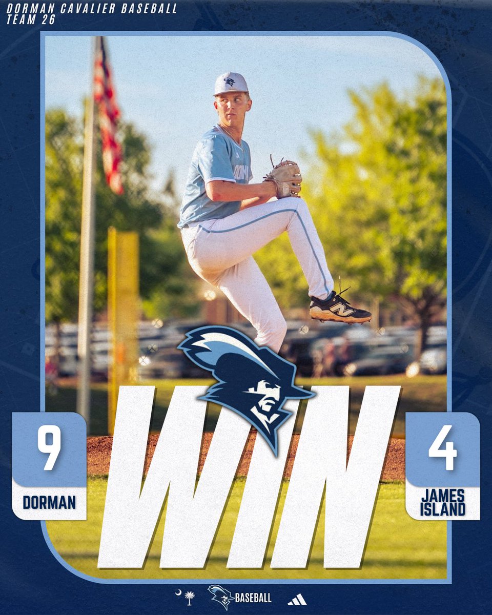 DormanBaseball's tweet photo. CAVS TAKE GAME 1‼️‼️‼️

We will travel to James Island tomorrow for Game 2

@DormanAthletics https://t.co/Dzru7jbaSp