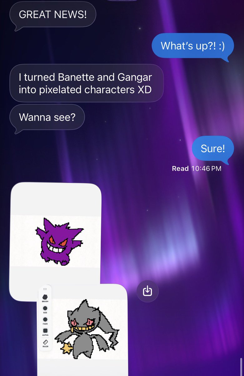 Yonepatchi's tweet photo. My nephew wants to show you his Pokemon Pixel Art

BE NICE OR ELSE 🤨 https://t.co/JnCbAOrdpt