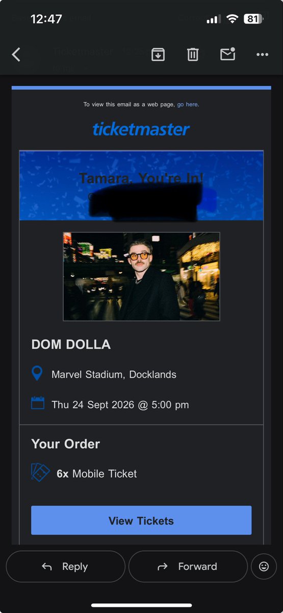 TamLM1982's tweet photo. Oooohhhh so exited!!! It’s going to be such a vibe!!! 
Crazy to think in 12 months I would have watched more concerts at Marvel than footy! https://t.co/KAKTY4pRfh