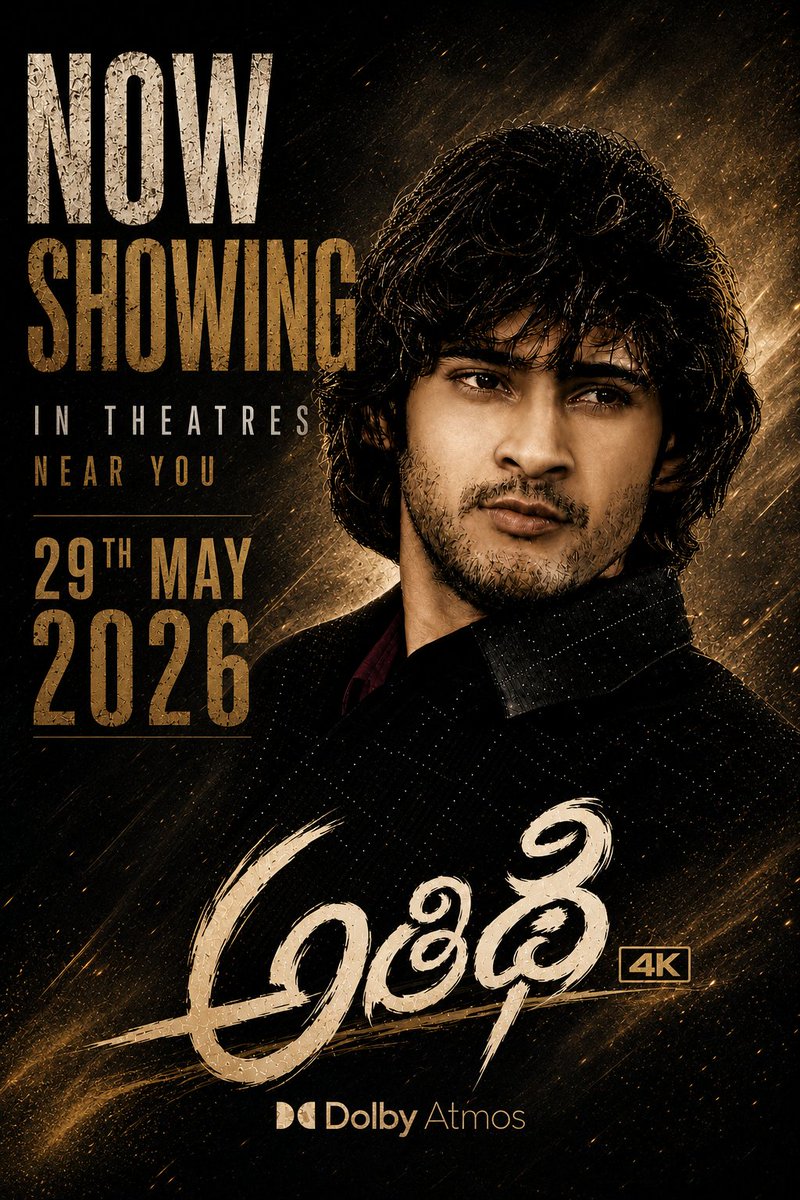 WorldwideMBFans's tweet photo. NOW SHOWING | #Athidhi

#Athidhi4K @urstrulyMahesh @AmritaRao #WorldwideMBFans #Dhfm #AthidhiVibe #MaheshBabu #Varanasi Jai Babu ✊🏻 @BengaluruMBFC #AnjanCinemas https://t.co/MSVjP5XxWu