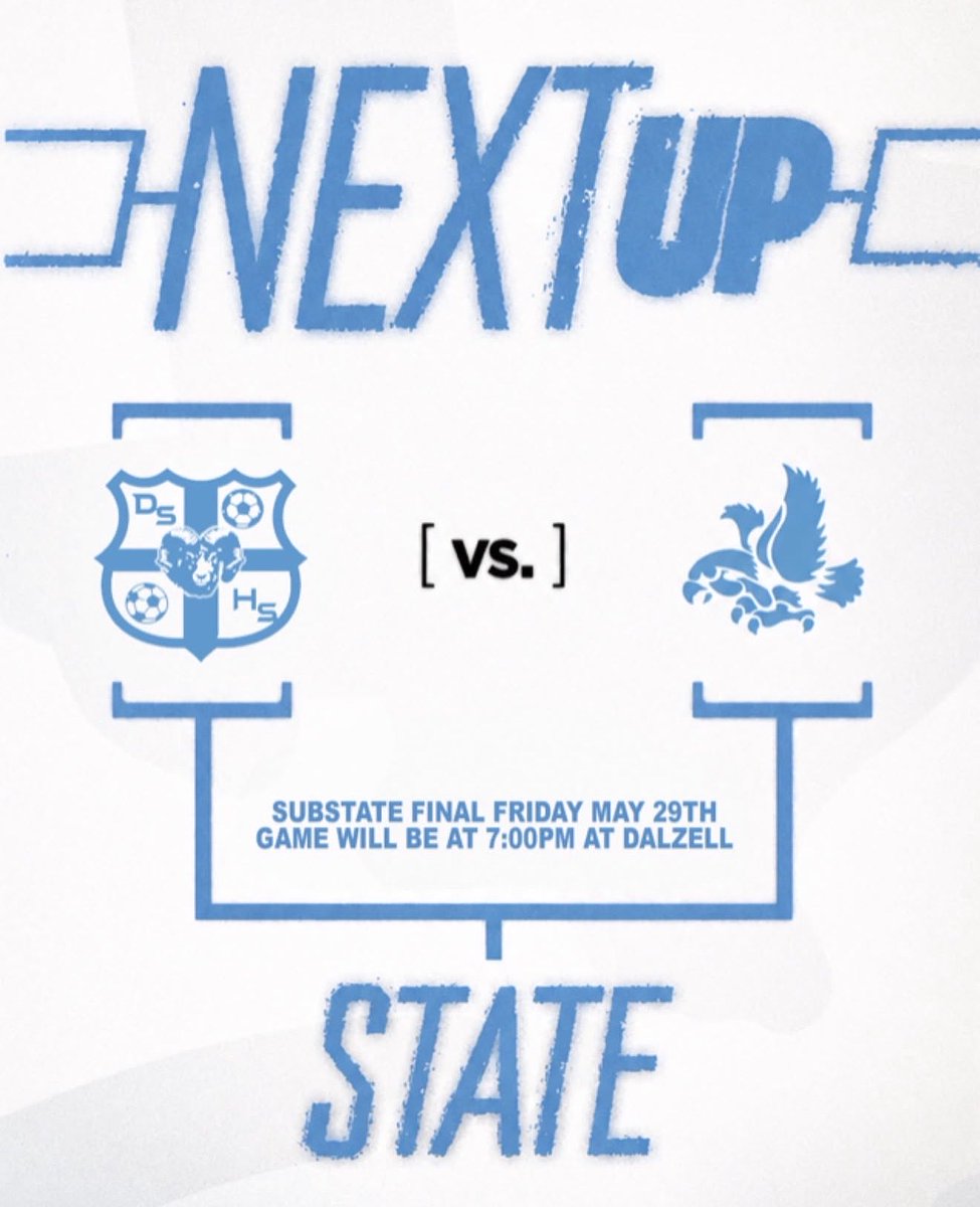 SeniorMenSoccer's tweet photo. Pack the stands Sub-State Final is at our house! Friday 5•29•26 7pm https://t.co/M1rO3EOp8L