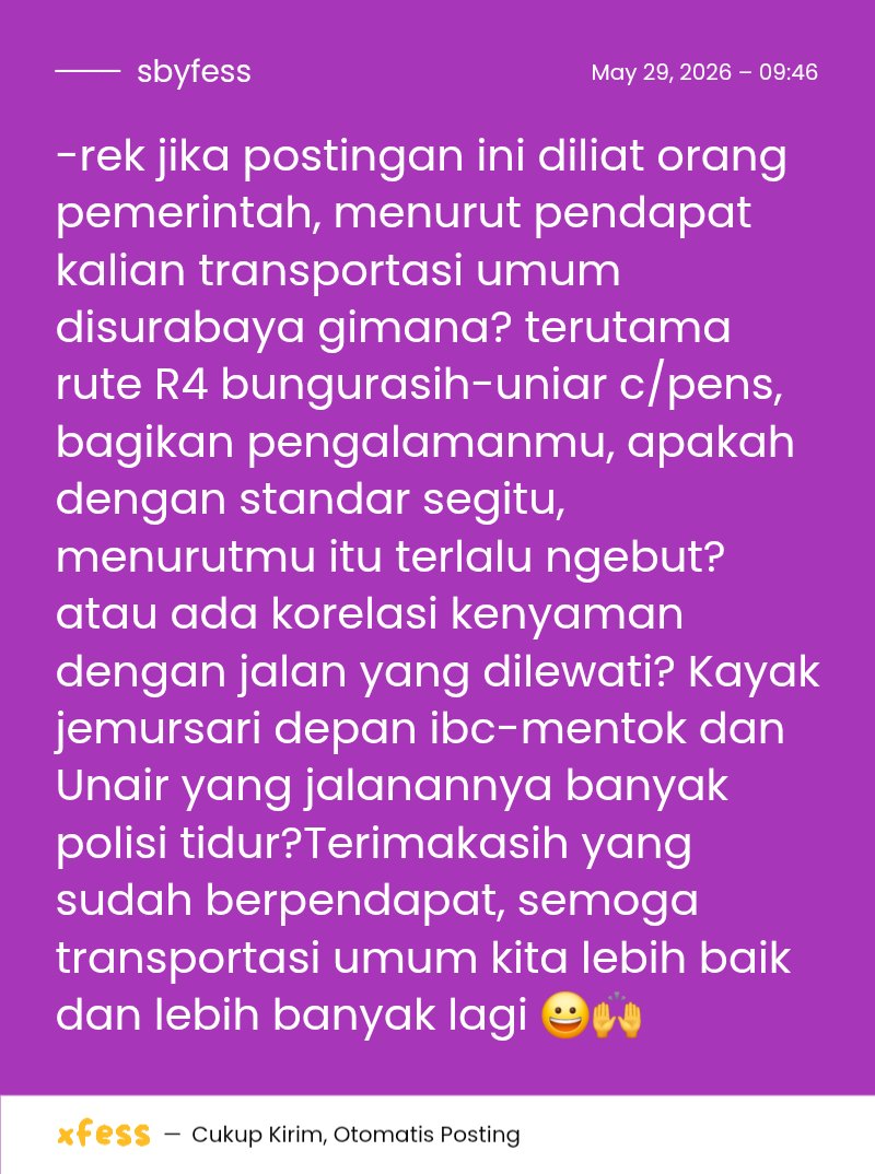 sbyfess's tweet photo. -rek jika postingan ini diliat orang pemerintah, menurut pendapat kalian transportasi umum disurabaya gimana? https://t.co/1R45mTuxGJ