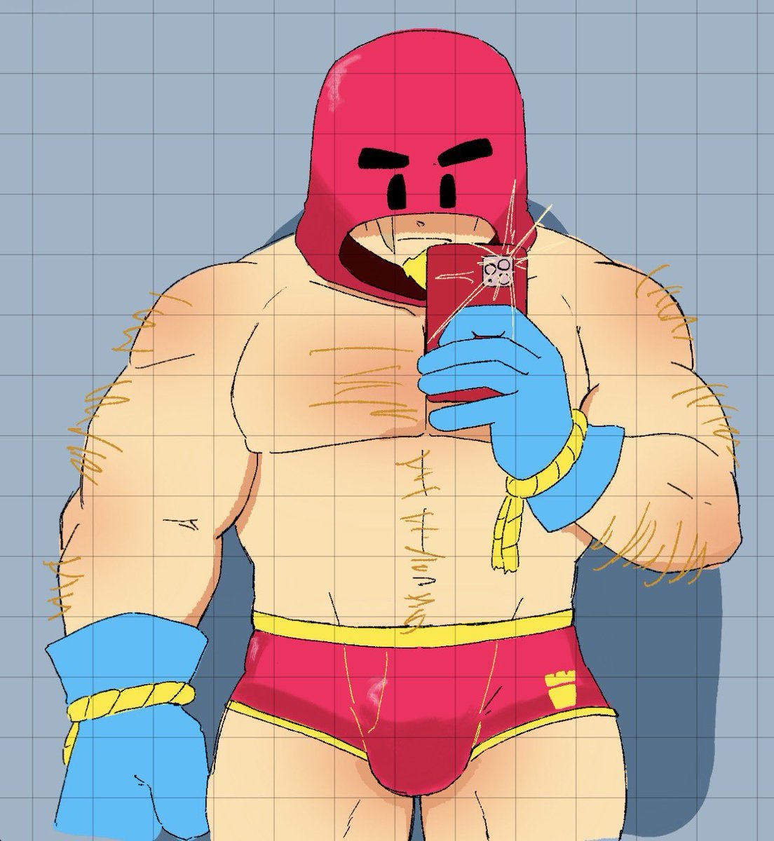 Matsumo_NSFW_'s tweet photo. Brawler's Underwear🩲✨(Repost) https://t.co/3xjuw5MwPw