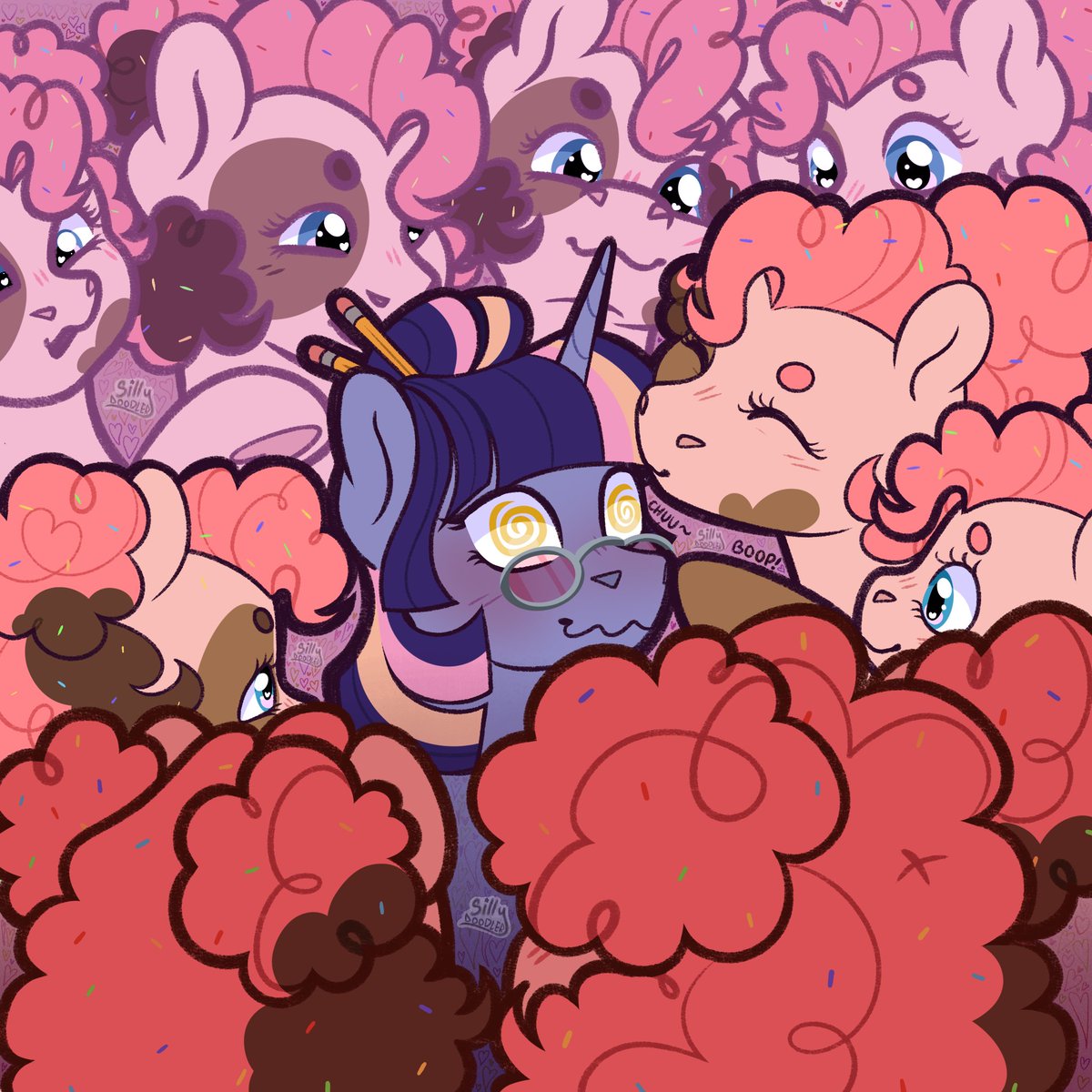 Sillydoodler's tweet photo. Too. Many. PINKIE PIES!!!!!
.
.
.
#TwiPie #SparklePie #TeamTwinkie #PinkLight #MLP https://t.co/cdI5yxXvt0