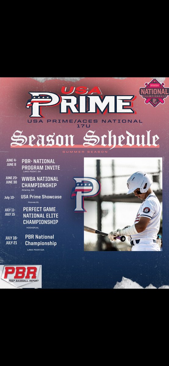GunnerJohnson19's tweet photo. Summer ball starts soon with USA Prime Aces National!⏳Video from today picking up with team. @AcesNational @USAPrime_SE @BrooksLionsBB @Coach_TWilliams @jddavis_1 @dlangston22 @CameronChafetz @Coach_BHolloway @PrepBaseballAL @CoachBKWard https://t.co/4qXOcwylVH