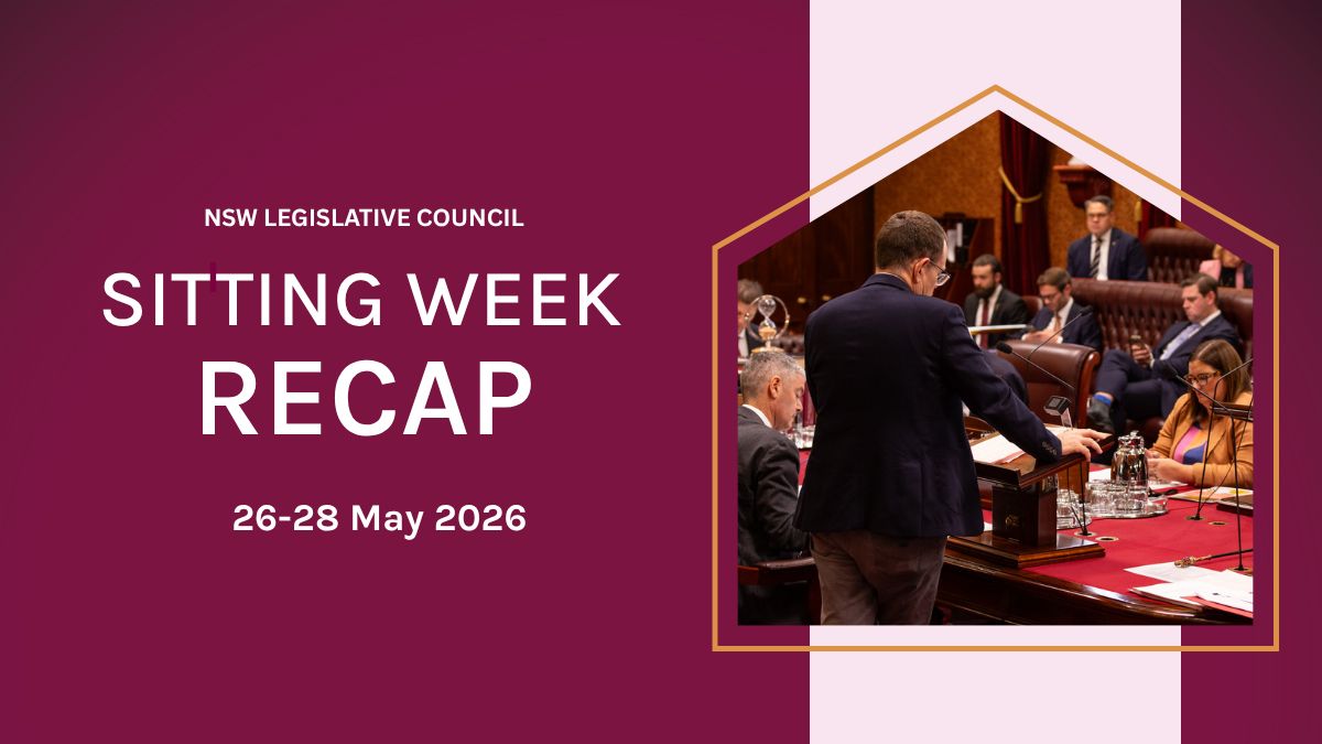nsw_upperhouse's tweet photo. Curious about the events in the #UpperHouse this week?

This week’s recap covers a significant sitting period which included the suspension of the Leader of the Government over non-compliance with an order for papers, further findings of contempt, and debate on a matter of public importance.