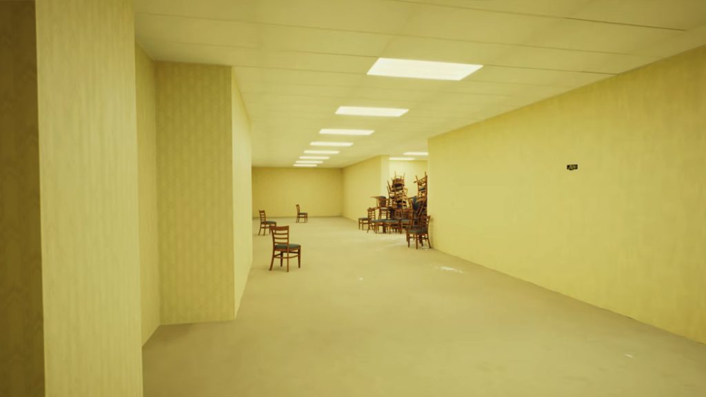 Jfcdoomblade's tweet photo. BACKROOMS is a horrifying dungeon crawl about the spaces we build in our mind and overwrite with memories and distortion. An absolute blast with killer production design and direction! https://t.co/FlV3a3ciJv