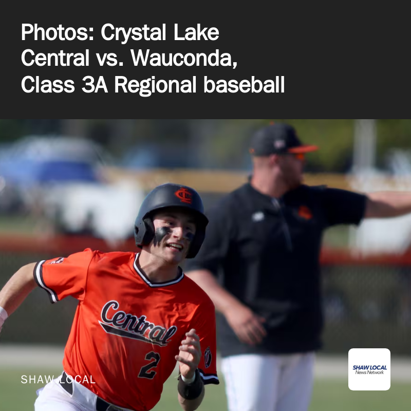 nwherald's tweet photo. Crystal Lake Central faces Wauconda in IHSA Class 3A Regional baseball on Thursday, May 28, 2026 at Fred Tipps Field on the campus of Crystal Lake Central High School. https://t.co/4LZcNykI9G