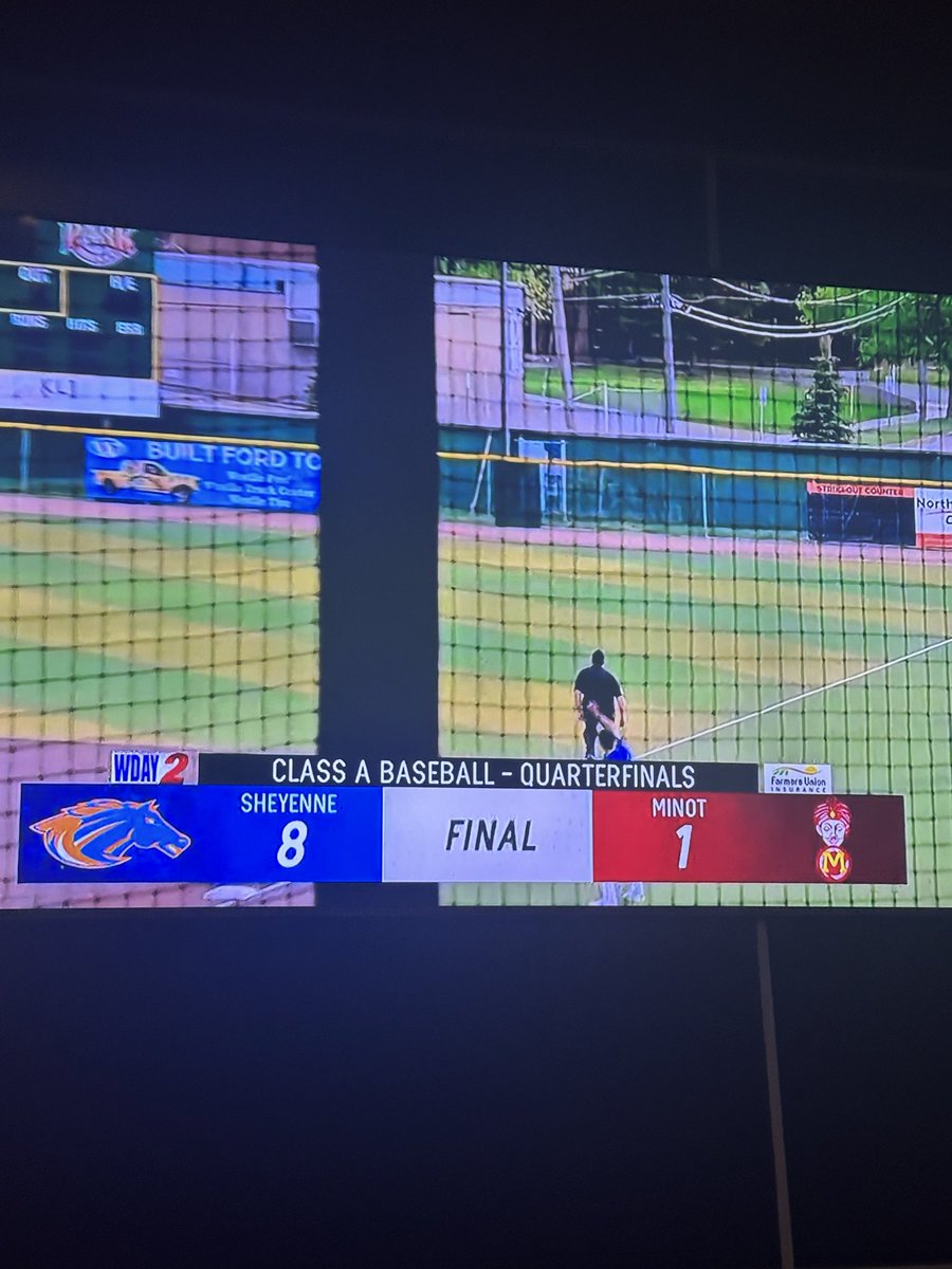 WFMustangAD's tweet photo. @WFSheyenneBSB picks up the win! They take on Horace tomorrow night in Minot! Be there! https://t.co/GZ8xCPRxoq