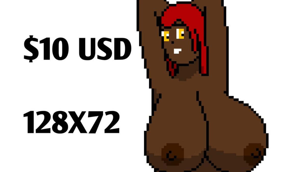 Fetishmemes's tweet photo. I am now doing commissions. I do pixel art starting at 128x72 pixels at $10USD, but if you want higher resolution, I can do that too for a higher price. I also do Fetish (I'll post them soon in the comments) Extra characters are 20% more money. I don't do backgrounds (for now). https://t.co/JbraoKlaDj