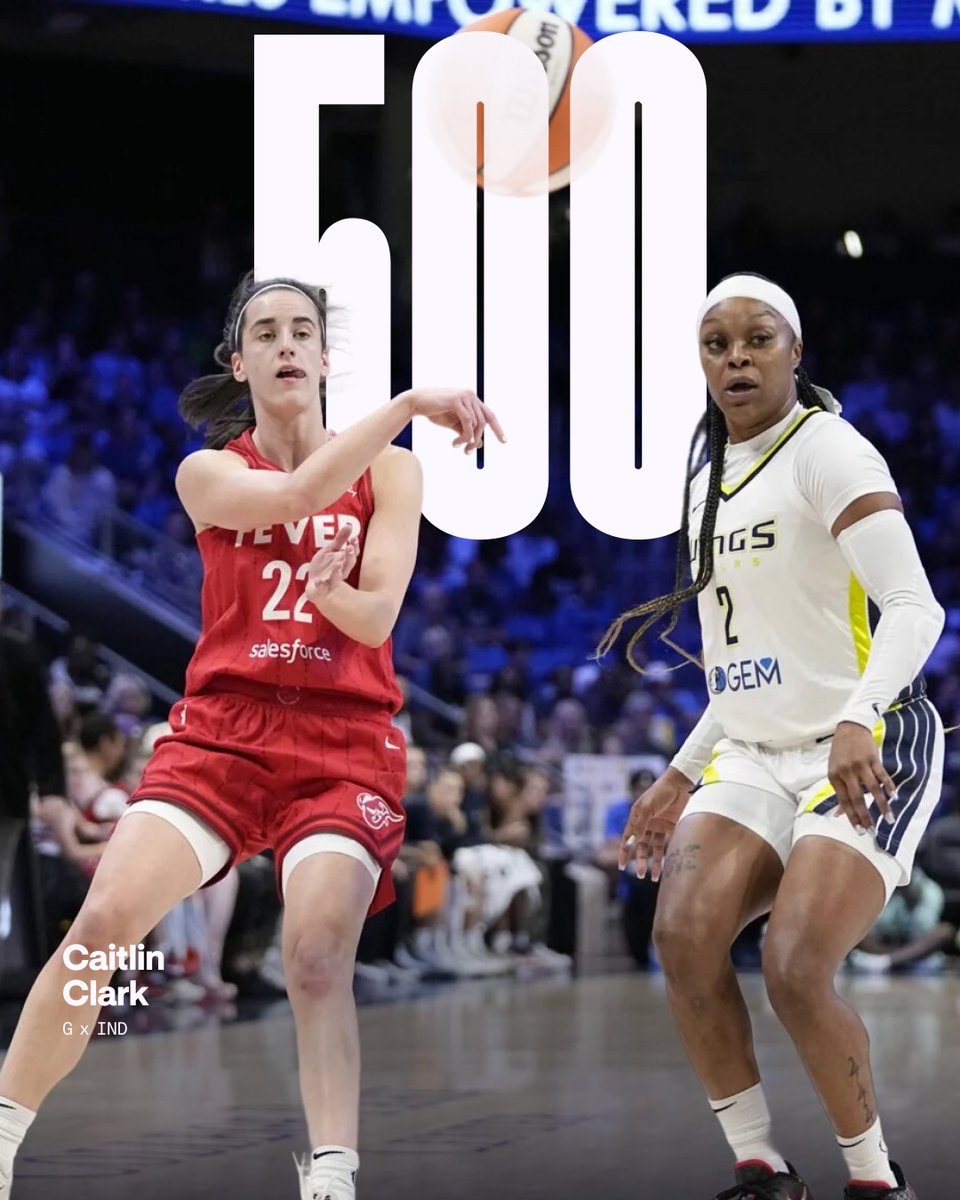 PrizePicks's tweet photo. FASTEST WNBA PLAYER TO 500 ASSISTS https://t.co/4BAcq6Q9KA