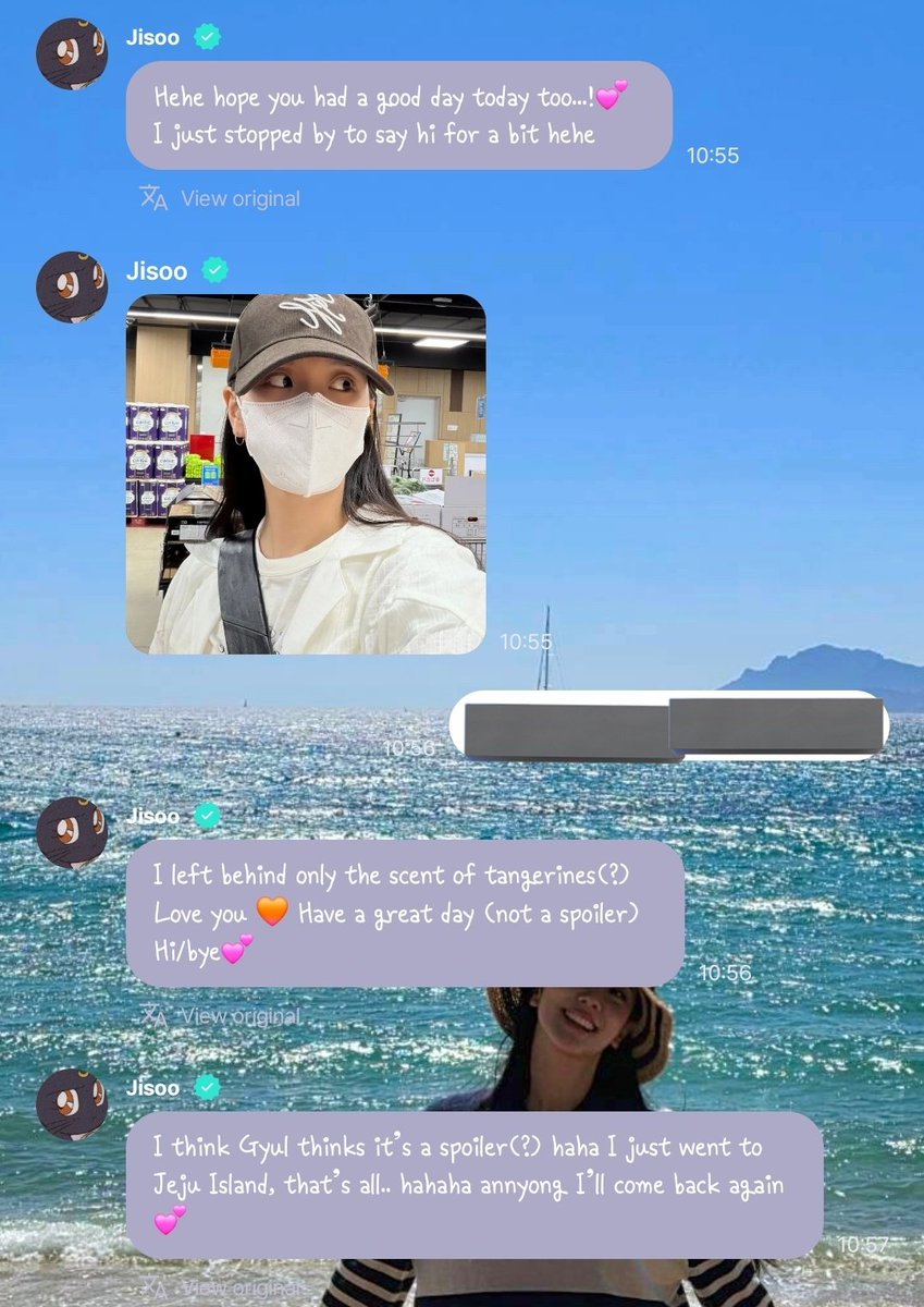 AsianDramaLuv's tweet photo. Lmao jisoo said that the 🍊 is not a spoiler. She just went to Jeju island, that's all... 😆😆😆 https://t.co/ObolcBQRN8