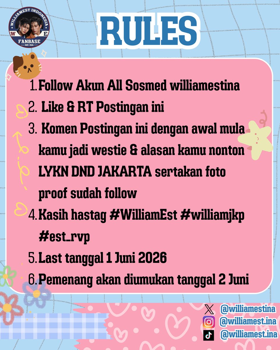 WILLIAMEST INDONESIA FANBASE 🇲🇨 tweet media