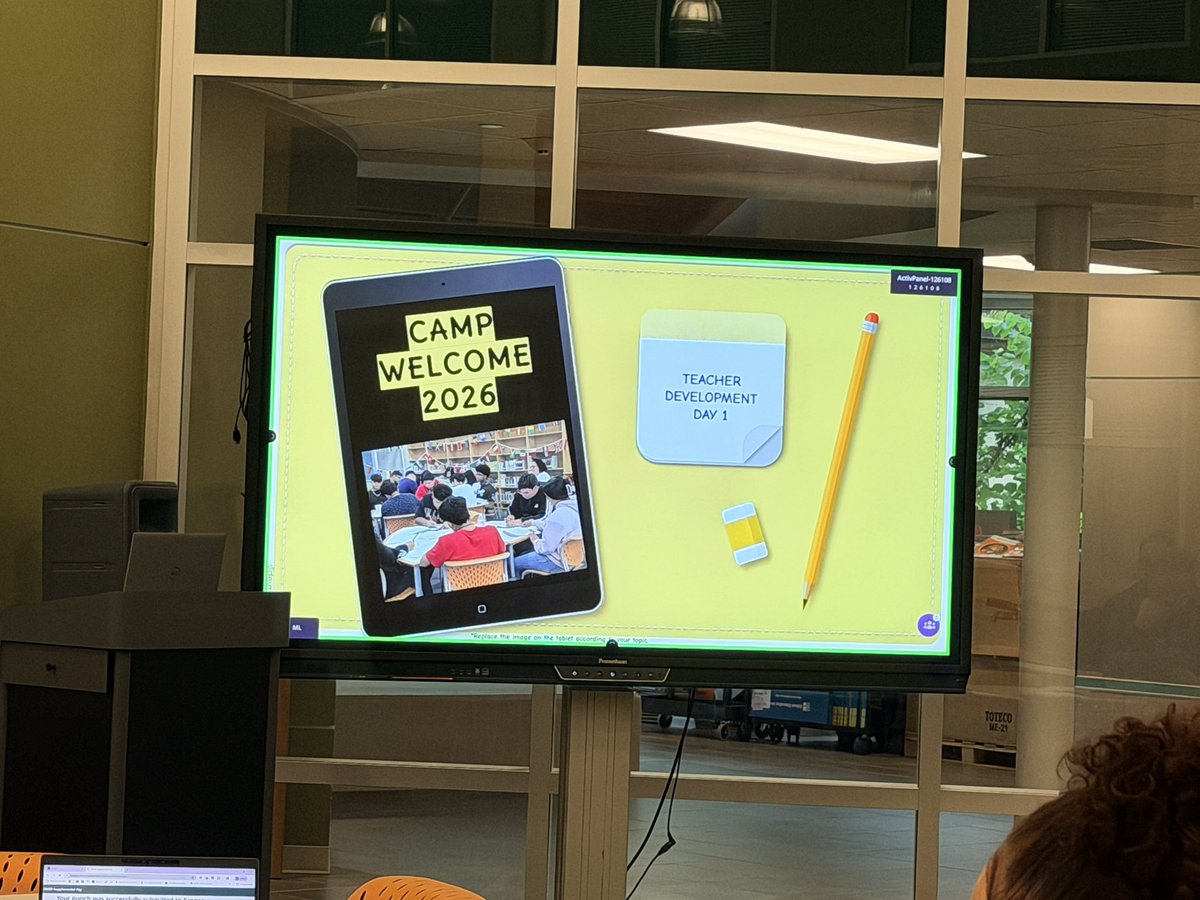 SBISDML's tweet photo. And just like that the Camp Welcome team is ready for Monday! We are so excited to have a great summer with our newcomer students! @irmacmedina1218 @PrestonMarthaJ @fernandoESL @TecJulie https://t.co/l9J5CaPnnN