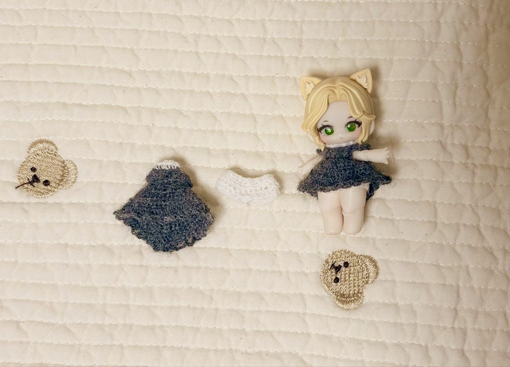 studiomeisen_hc's tweet photo. 夢うさの抽選今日までですね！
良いタイミング？なので6月中に夢うさと小さな子犬わたあめのお洋服をboothに追加しようと思ってます。
写真1枚目のりんごのお洋服はまだ試作なので少し変更する予定です！ https://t.co/Vlh5sW6Oof