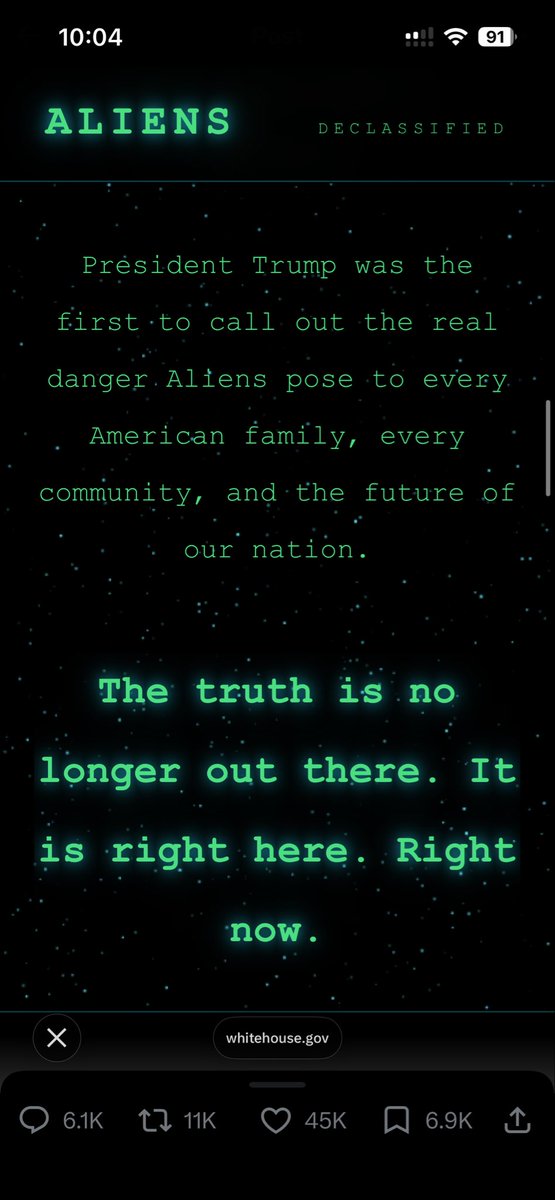 AdamAppleXx's tweet photo. @OwenShroyer1776 Here’s the rest, and it’s about immigration, not ET. https://t.co/RUGAHvXsXB
