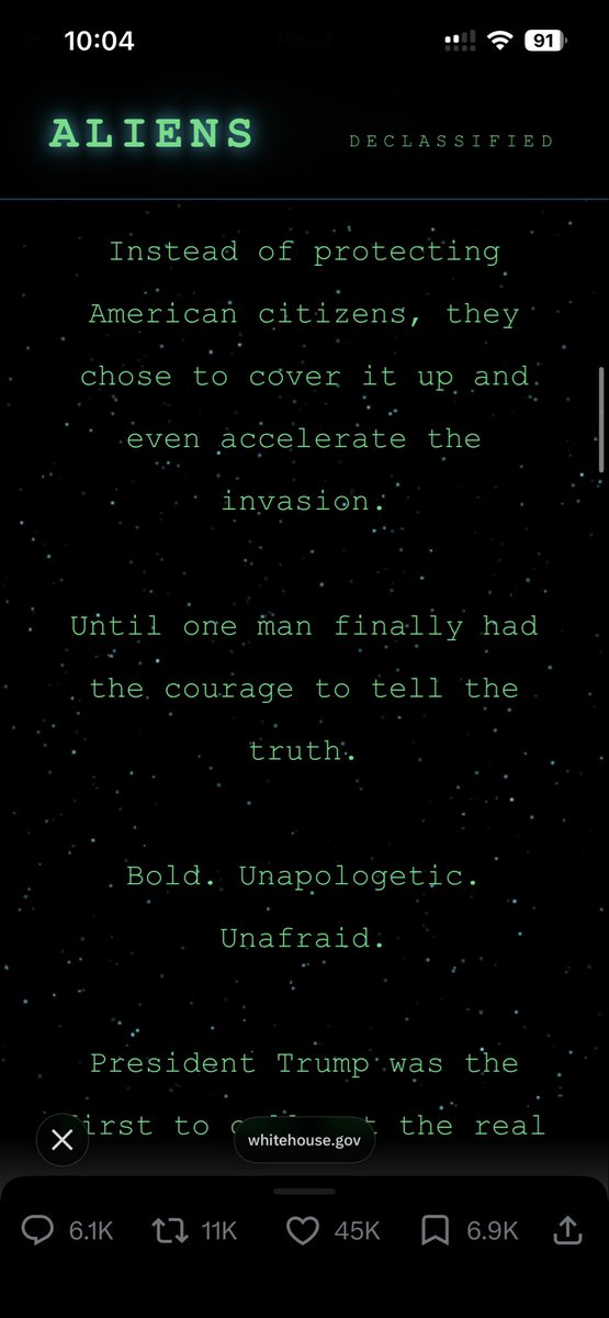 AdamAppleXx's tweet photo. @OwenShroyer1776 Here’s the rest, and it’s about immigration, not ET. https://t.co/RUGAHvXsXB