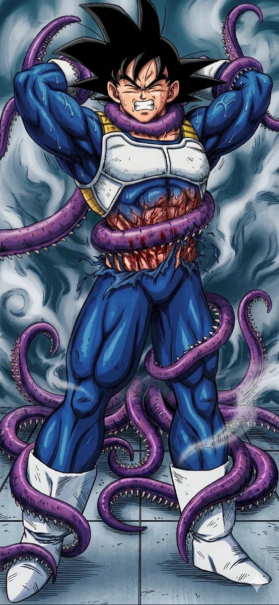 goku_muscles's tweet photo. Goku in Trouble 
Gore Versión 
Descartado https://t.co/IEZGrFkLCG