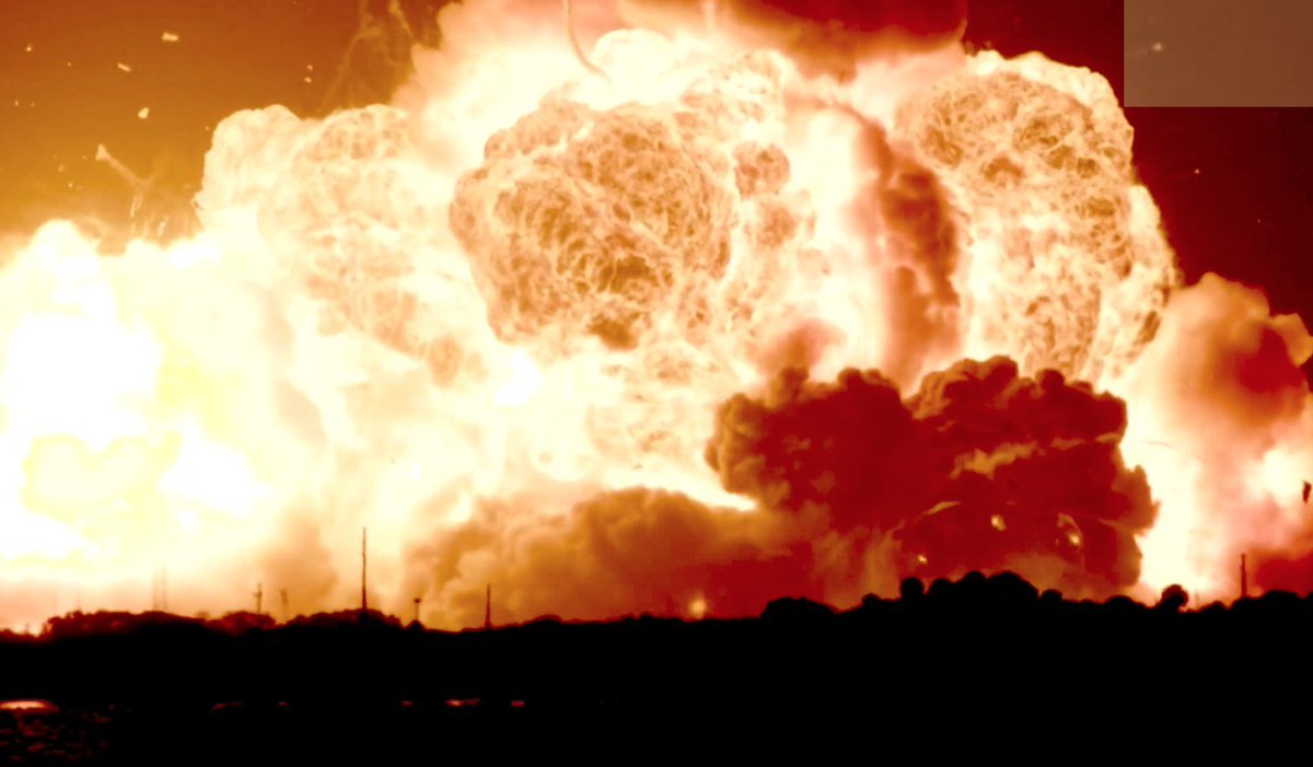 TakeThe61042's tweet photo. @blueorigin looking more like Red Horizon...

All jokes aside -- glad nobody was hurt, tonight. https://t.co/daZFdOYX12