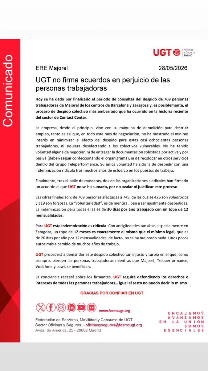 FeSMC-UGT Aragón 🔻 tweet media