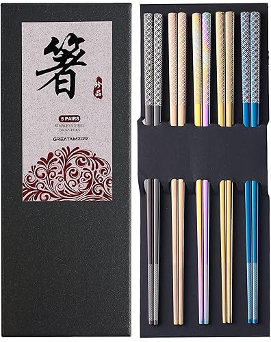 TwistedDea's tweet photo. I just received Metal Chopsticks Reusable Multicolor Stainless Steel Chopsticks Dishwasher Safe Chop Sticks Laser Engraved Copper Coin Pattern Square Non-slip, 9 1/4 Inches 5 Pairs Gift Set from Anonymous via Throne. Thank you! https://t.co/3kkg7pQent #Wishlist #throne https://t.co/3RAgz6czMi