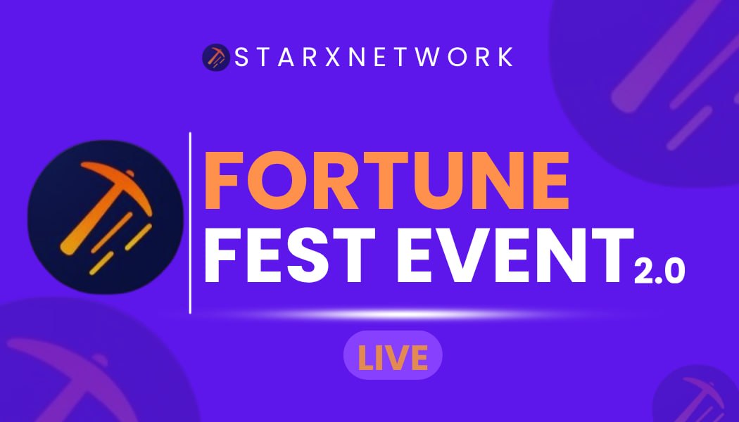 StarXCoreTeam's tweet photo. 🎉 StarX Network – Fortune Fest 2.0 Is Now Live Again

We are excited to announce that Fortune Fest 2.0 is now officially live again inside the StarX Network app 🚀

The event has resumed, giving all users another opportunity to compete, stay active, and earn exciting rewards in both USDT and STRX.

Users can participate through mining boosts, referrals, Lucky Spin activities, and daily event engagement to climb the leaderboard rankings.

🏆 Event Rewards

🥇 1st Place
• $100 USDT + 20,000 STRX

🥈 2nd Place
• $75 USDT + 15,000 STRX

🥉 3rd Place
• $25 USDT + 13,000 STRX

🎖 4th – 20th Place
• 10,000 STRX each

🎖 21st – 50th Place
• 5,000 STRX each

⏰ Event End Date

📅 30 June
🕐 1:00 PM UTC

Make sure to stay active and continue earning points before the event officially concludes.

Good luck to all participants, and thank you for supporting StarX Network.

🔗 Official Resources

📲 Google Play Store
https://t.co/jBp1414gaz
📄 Whitepaper
https://t.co/c5msTkWHyh

— StarX Network Team 🚀