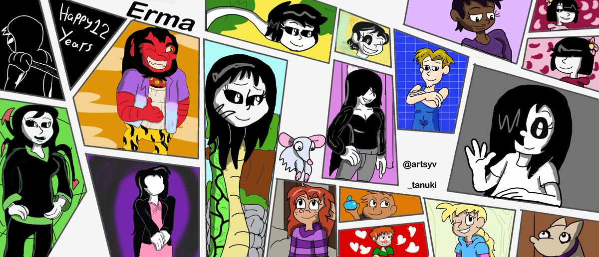 ruuumaSeaRoomlynn✳︎ECOLEATHERBUCKETHAT RT @artsy_tanuki: WIshed I did something for #Erma 's comic