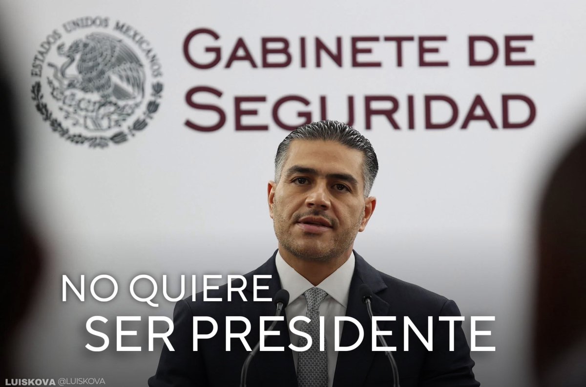 luis_kova's tweet photo. 🇲🇽 ¡Fuera de la carrera presidencial! 🚨 Omar García Harfuch aseguró que no tiene contemplado competir por la Presidencia de México en 2030 
NO ME VEO EN LA BOLETA !! https://t.co/7mEzJpaWbw