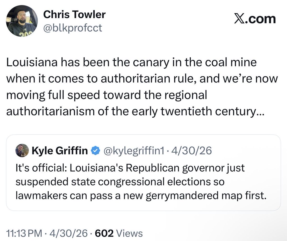 Chris Towler tweet media