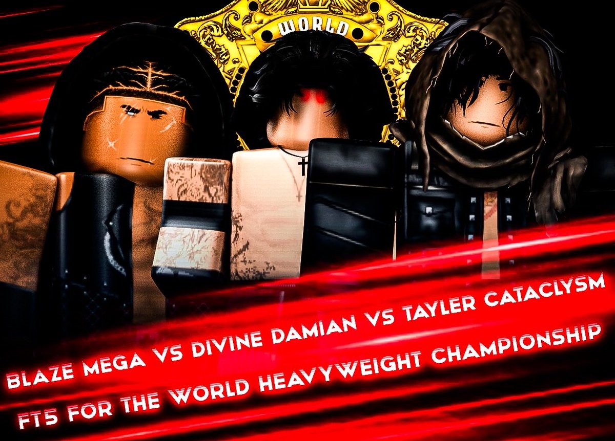 OFFICALFPW2's tweet photo. YOURRR MAIN EVENT OF THE EVENING🔥🔥.
 YOUR MAIN EVENT FOR 
#FPWBLOODFIST IS

#BLAZEMEGA, @DivineDamianz  AND @taylermega  WILL GO INTO BATTLE FOR THE FPW WORLD CHAMPIONSHIP. https://t.co/5atoVNj4NQ