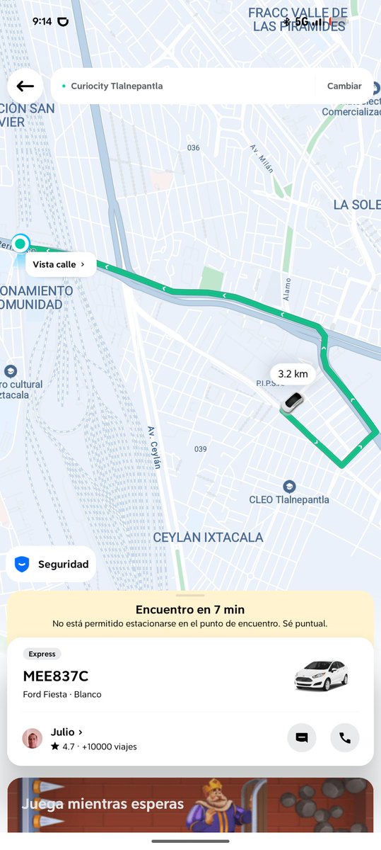 PrinceH_Leo's tweet photo. @DiDi_Mexico que onda tus choferes toman viajes para no hacerlos. Llevo un rato esperando y el Didi no se dirige hacia mi y no es la primera vez que hacen esto... https://t.co/Yyvc0omPzy