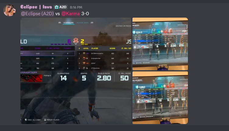 A2D_Ceo's tweet photo. @A2D_Eclipse take their W in a Clean 3-0 Fashion! GGs to Team Karma, every woman played really well! Keep it up!

@bbglava 
@andreamerazz 
@ttvfaya 
@A2DRetta 
#CarnageWomensLeague #Aim2Dominate #A2D_Eclipse https://t.co/7WXfCxIhED