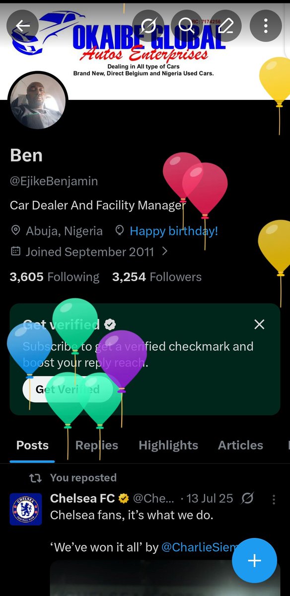 EjikeBenjamin's tweet photo. Wishing Myself A Happy Birthday https://t.co/VnUigkWTk5