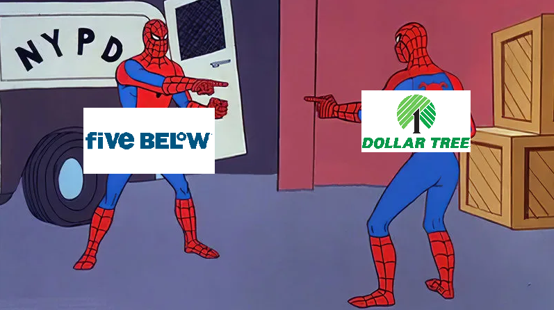 ImGirling's tweet photo. Dollar Tree is turning into Five Below. https://t.co/fMyXqgihQT