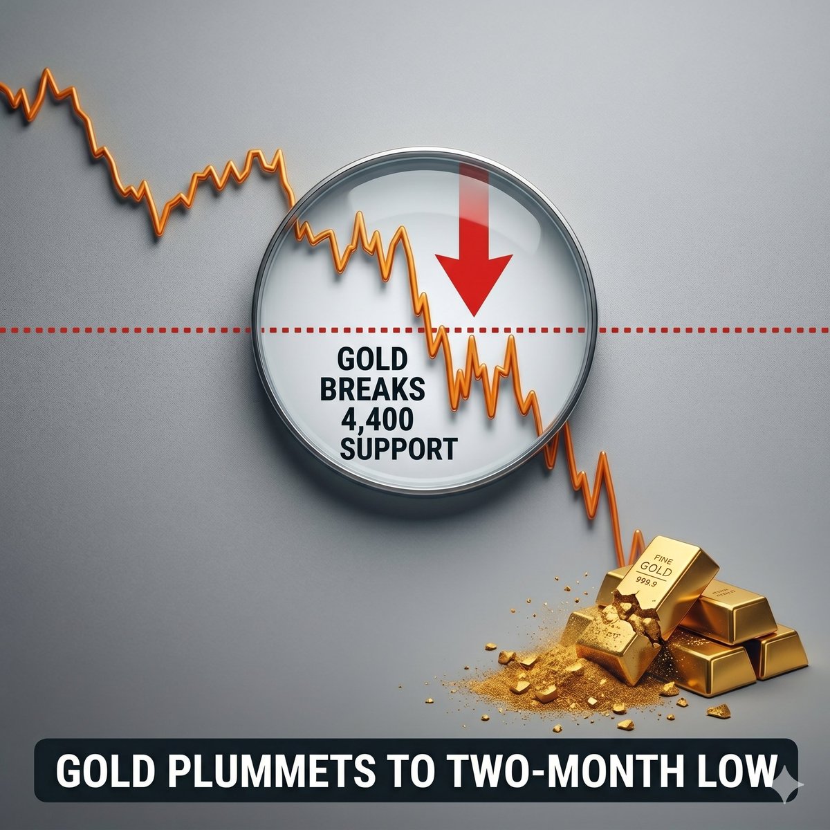 solusfinance's tweet photo. 🚨 GOLD PLUMMETS: Key 4,400 support is BROKEN as gold sinks to a 2-month low.

What's crushing the metal? 
🔹 Iran conflict escalation drives a massive surge into the $USD 🦅 
🔹 Inflation fears bolster #Fed rate hike bets 📈

Eyes now turn to US Prelim Q1 GDP & PCE data for the next big move.
Time to buy the dip or short? 🧵👇

#Gold #XAUUSD #Forex #Trading #Macro