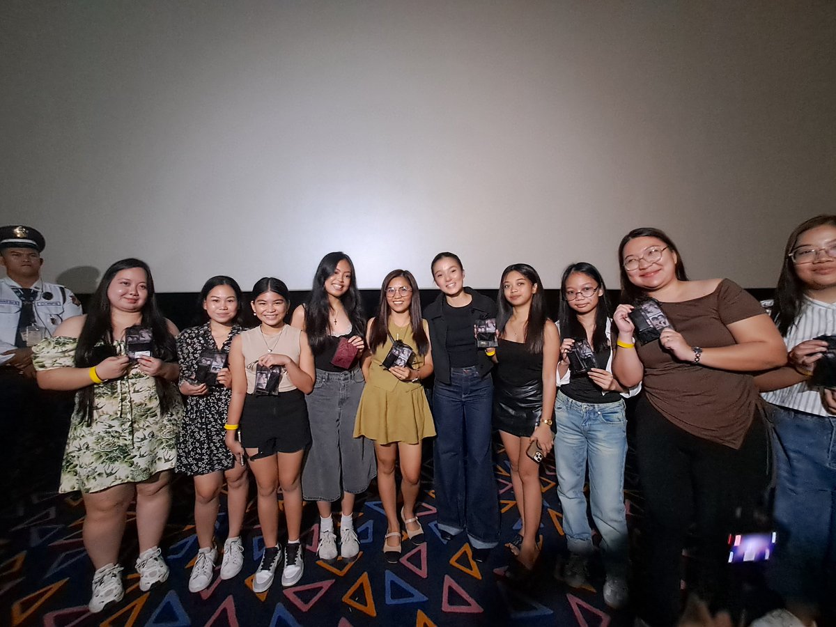 StarCinema's tweet photo. Belle Mariano at the Blockscreening of Belle Lovers. ✨

📍Vertis North Cinema 3

🎟️ Get your tickets now and experience Tayo Sa Wakas! Visit https://t.co/GWCheUrvn0 🎟️

#TayoSaWakas — a 33rd anniversary offering from Star Cinema and a film by Cathy Garcia-Sampana starring Donny Pangilinan and Belle Mariano.

NOW SHOWING in cinemas nationwide.