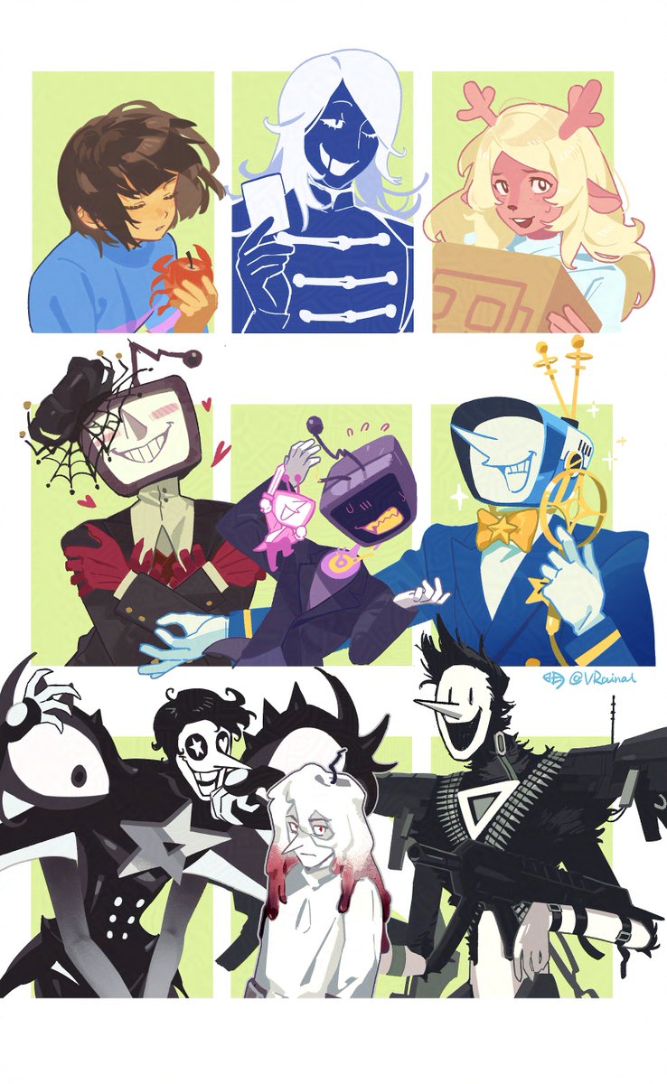 VRainal's tweet photo. Some #UNDERTALE and #DELTARUNE art requests https://t.co/qVFahoeAYd