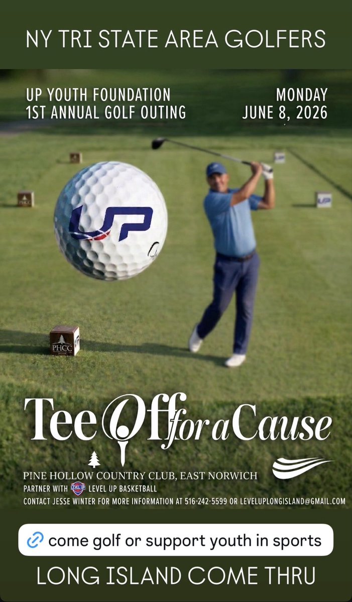 MichaelRapaport's tweet photo. Long Island Golfers come support a good cause for underprivileged youth in sports

@levelup_li 🫶🏼👑🧡💙🏆🏀⛳️

https://t.co/o8yJTh5QRR https://t.co/bQJfDHDlTr