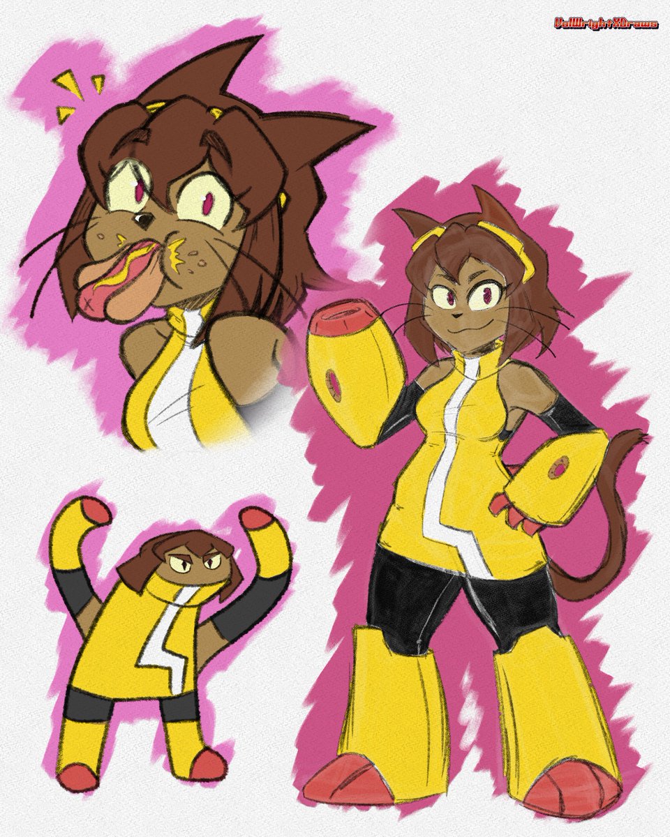 VolWrightXDraws's tweet photo. I needed to draw la Gata™️
So here's this whole bunch of Gameoverse Kit doodles https://t.co/Svx3O8NsiL