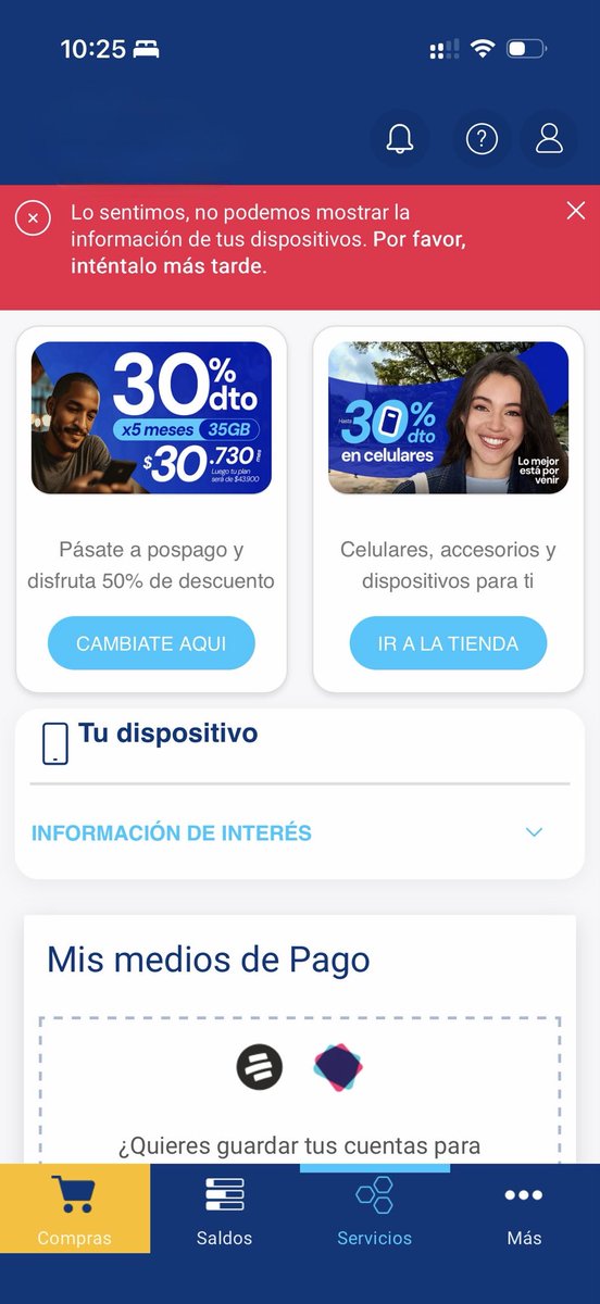 Clairedfield1's tweet photo. @Tigo_Colombia Holi, hace días la app no carga la info de dispositivos y necesito registrar mi equipo ¿qué puedo hacer? No quiero me bloqueen el Imei por no registro https://t.co/imQ07jrYMG