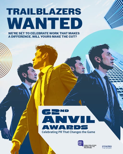 PRSPofficial's tweet photo. We’re looking for work that pushed the envelope.

The 62nd Anvil Awards is almost upon us and this year it aims to recognize PR programs and tools that didn't  just deliver results but also chartered new paths forward.

Get ready for Philippine PR’s highest honor. Coming soon! https://t.co/DX3AOhg1kz