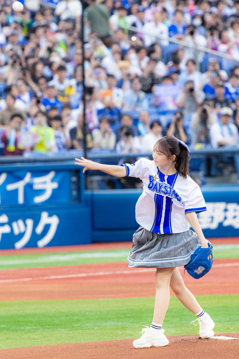 kenty_baseball's tweet photo. かほりん投球中⚾️

📸2026.5/28 @横浜スタジアム
推せ推せ！YOKOHAMA☆IDOL SERIES
#日向坂46 #藤嶌果歩 #YIS2026 https://t.co/5B9nhawwgL
