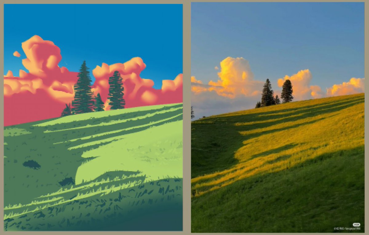Mno_Lith's tweet photo. Landscape study. I need more practice fr fr https://t.co/rXGKf3QSCY