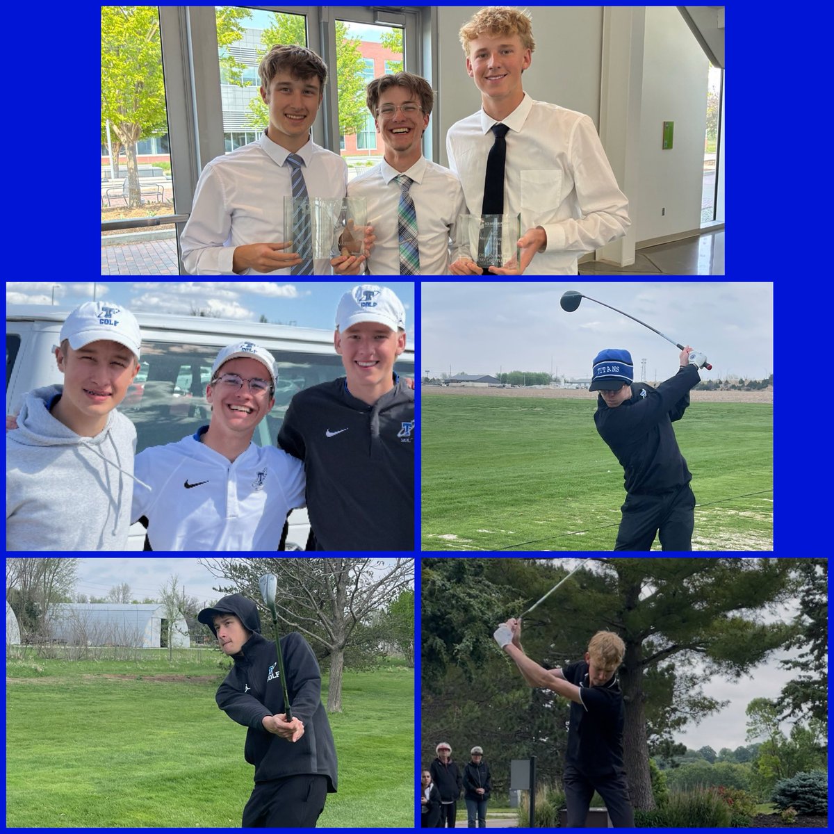 PLS_TitanGolf's tweet photo. Congratulations to our Seniors (Henry, Ben and Teddy) on everything you brought to our team. I’m so proud that you were able to close your high school careers at State! You will be missed but never forgotten. ⛳️ #OnceATitanAlwaysATitan #Southside @PLS_activities https://t.co/ud0JqPjQOR