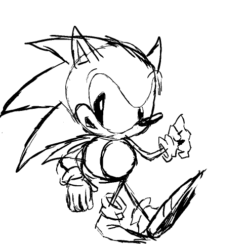 sqrthinkingdude's tweet photo. Saw some people doing this so... 
My Sonic evolution in one year
2025 vs 2026 https://t.co/TwluEXHNsF