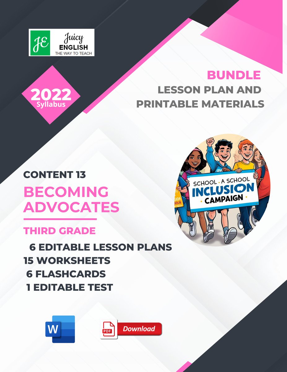 JuicyEnglishCom's tweet photo. Becoming advocates - Lesson plans and Worksheets
https://t.co/F2og5ipFoQ https://t.co/ZNpB2lVO4y