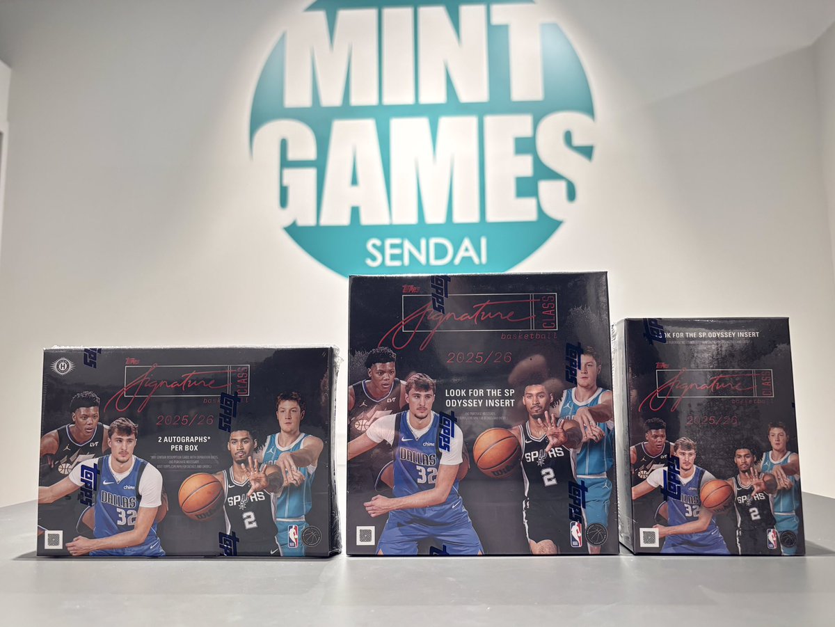 新商品入荷 】 NBA🏀 ・NBA 2025-26 TOPPS SIGNATURE CLASS HOBBY/MEGA