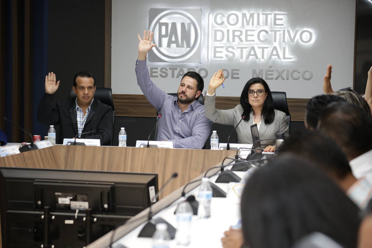 IngridKSC's tweet photo. ¡Listos y organizados por el Estado de México! 🤝💙

En el #PANEdoMéx aprobamos las delegaciones municipales pendientes y arrancamos la renovación de las y los Secretarios Municipales de Acción Juvenil; la fuerza del PAN sigue creciendo en unidad. https://t.co/beW3y5SULi