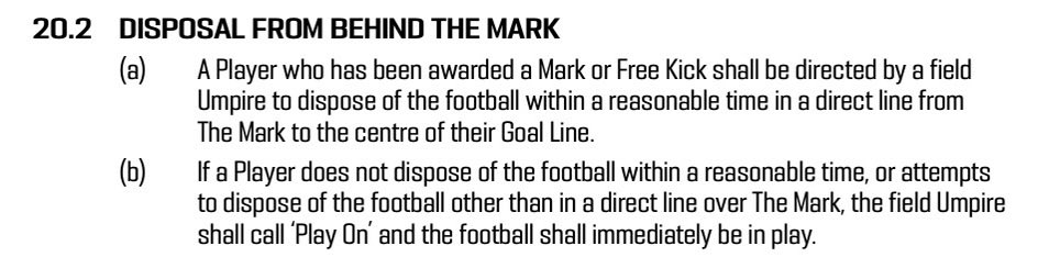 Empr_X's tweet photo. @Jonathon_Frakes @McdaddyDave @RalphyHeraldSun 20.2 (b) 

Has to be a direct line over the mark https://t.co/orBlDSNeTu