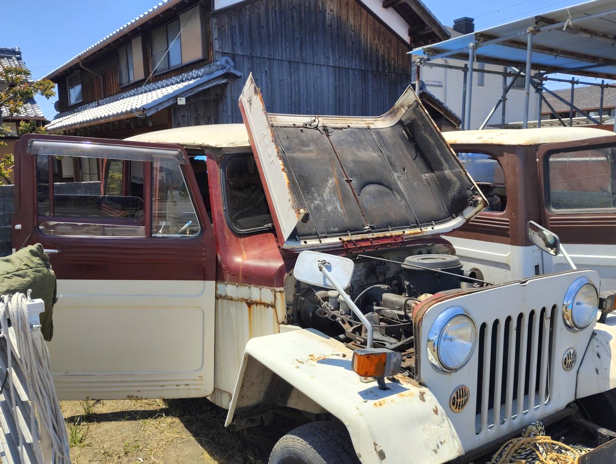 minijeep64's tweet photo. お天気いいから、コソコソして見る
で、暑いから冷蔵庫装備してみた https://t.co/L23KUyuN87